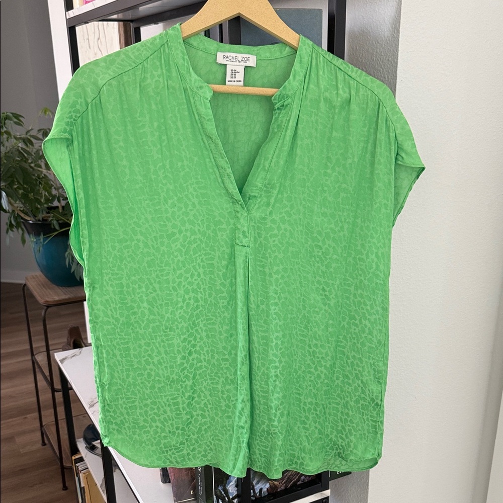 Rachel Zoe Vibrant Green Blouse